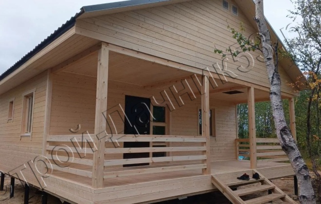4 Каркасный дом Д–12, 8.5x8 м, 71.5 М², Мурманская область, Печенгский район, посёлок Корзуново (6)